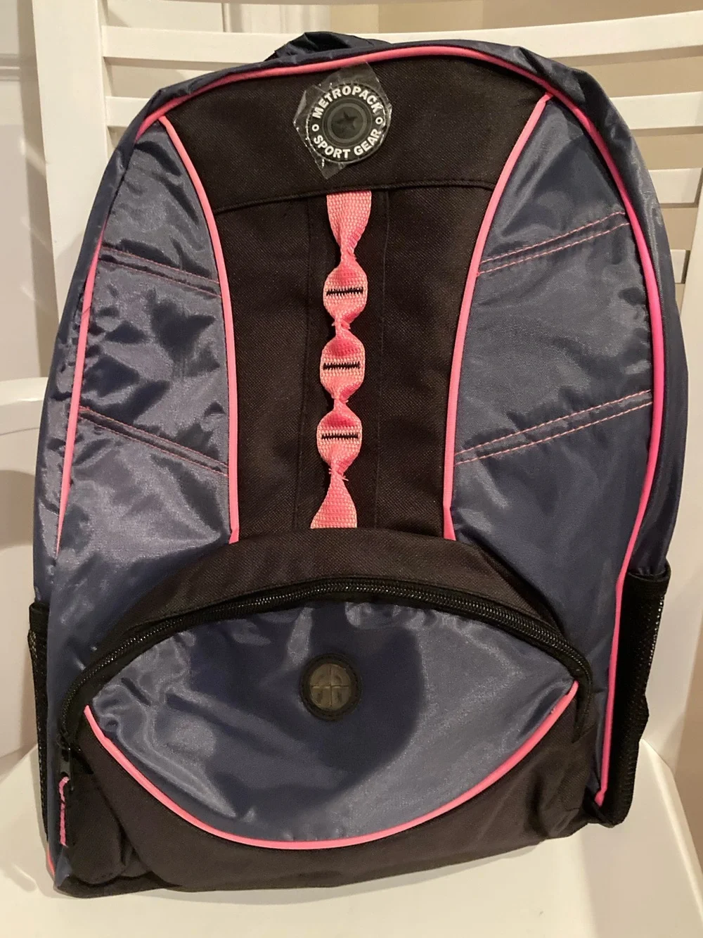 Backpack with Neon Pink Highlights